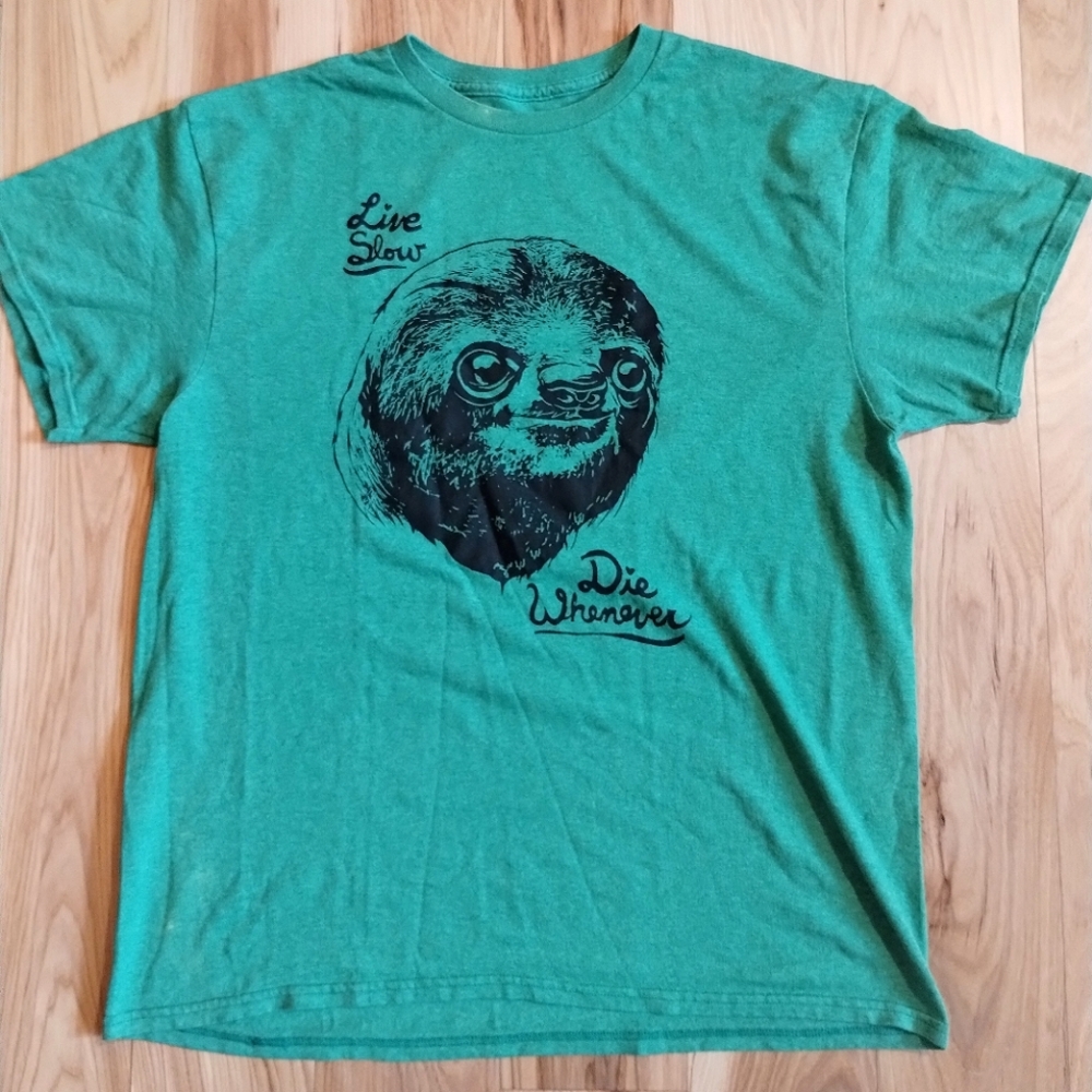 Live Slow // Die Whenever sloth T-shirt 🦥